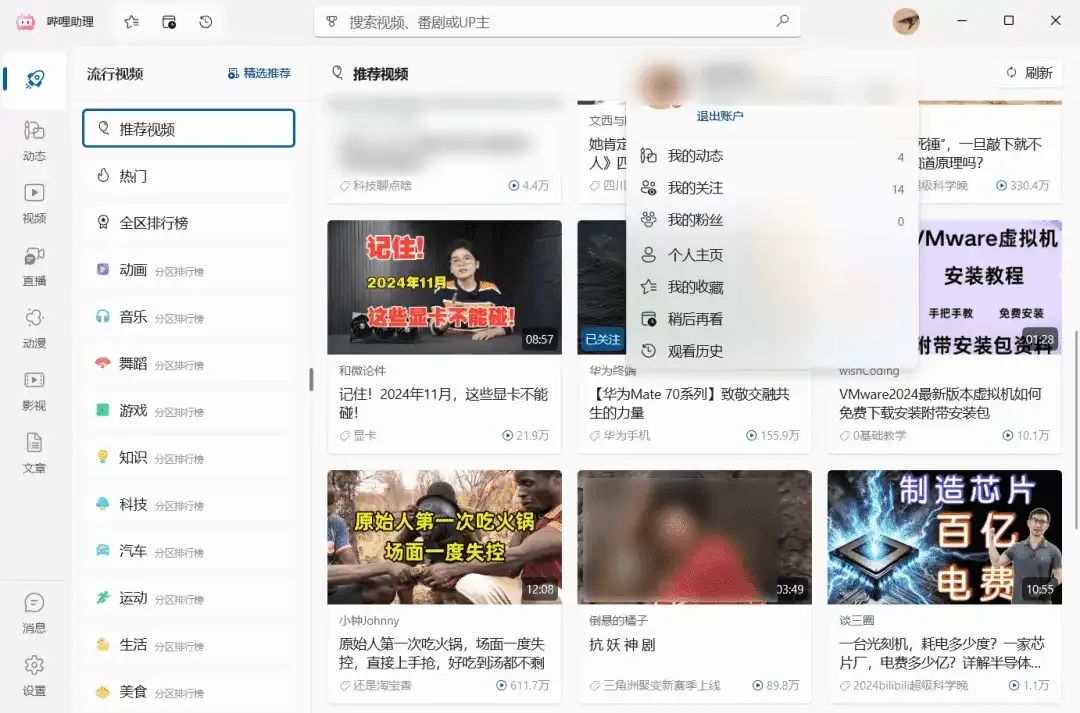 图片[2]-Windows BiliCopilot 哔哩助理 v2.24：B站桌面端新选择！-软迷精选
